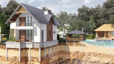 Почему фундамент на железобетонных сваях ― это умное решение для строительства?