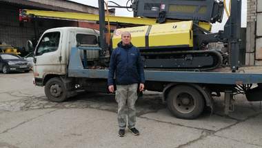 Москва встречает еще одну сваебойную установку "35FS"