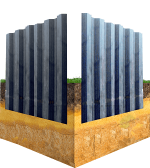 Установка шпунта Ларсена