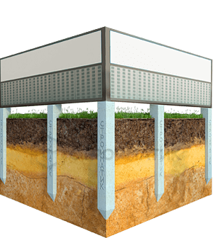 Фундаменты под установку шумозащитных экранов