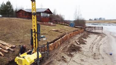 Установка подпорных стен