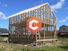 Каркасная технология с фундаментом из железобетонных забивных свай по технологии