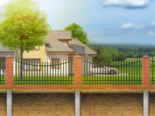 Преимущества использования железобетонных свай для фундамента забора