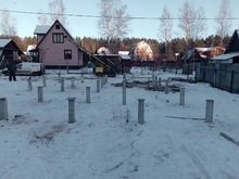 Продолжаем марафон "зимних" фундаментов!