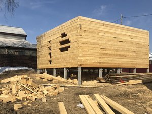 Фундамент для брусового дома в посёлке Зональная станция, Томской области