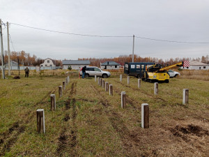 Фундамент под каркасный дом, с. Бутырки, Липецкая область, Грязинский район