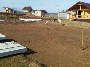 Фундамент для дома из бруса в деревне Лудорвай