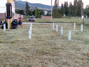 Фундамент для маленького дома из бруса в селе Заречное