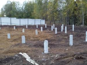 Фундамент для двухэтажного каркасного дома в деревне Макарово