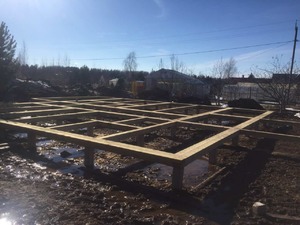 Фундамент для дома из бруса с верандой в Рыбинске