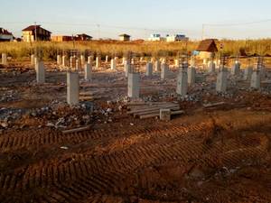 Фундамент для дома из газобетона в коттеджном поселке Бакеево