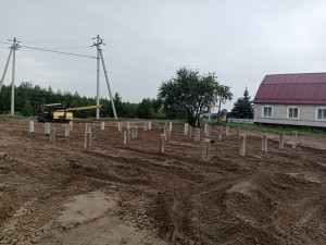 Фундамент под деревянный дом, 13х10 м, г. Усмань, Липецкая область