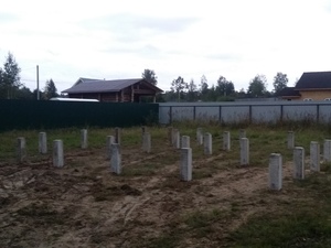Фундамент для каркасного дома в городском поселке Павлово