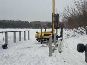 Фундамент для пирса в Екатеринбурге