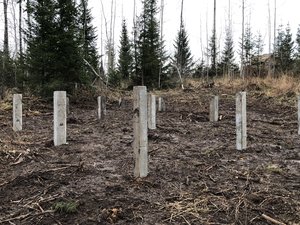 Фундамент двухэтажного дома из бруса