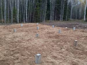 Фундамент для каркасного дома в деревне Починок Вожойский, Ижевск