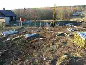 Фундамент для дачного каркасного дома в поселке Мичуринское