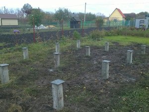 Фундамент для бани из бруса в селе Губарево