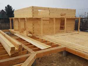 Фундамент для дома и бани из бруса в посёлке Нижний склад