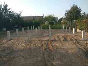 Фундамент для дома из бруса в поселке Ганусово