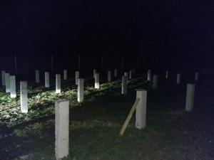 Фундамент для каркасного деревянного дома в ДПК Лесной Хуторок