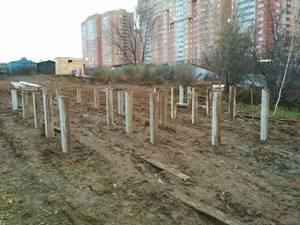 Фундамент для деревянного каркасного дома в Видном