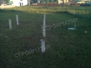 Фундамент для дома из бруса в деревне Ротманово
