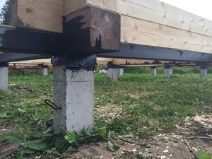 Фундамент для дома из бруса под Вологдой
