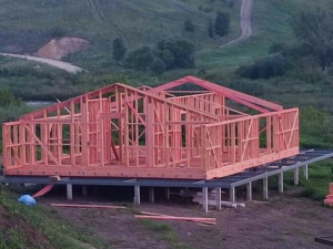 Фундамент под деревянные дома для базы отдыха и усиление переправы (г. Дубки, Липецкая область)