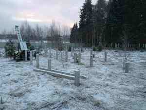 Фундамент для дома из бруса в коттеджном поселке Сосновый берег-3