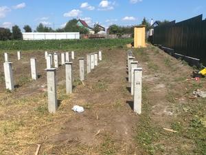 Фундамент на жб забивных сваях под баню из профилированного бруса