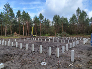 Фундамент под большой загородный дом из кирпича (Зеленый бор, Липецкий район)