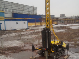 Свайный Ж/Б фундамент для автосалона. (г.Нижний Новгород, Московское шоссе)