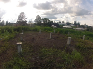 Фундамент для бани поселок Деревянка