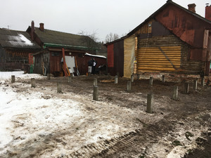 Фундамент для дома из бруса в селе Чернцы