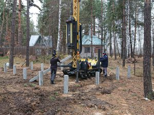 Фундамент для бани в с. Малей, Грязинский район, Липецкой области