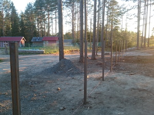 Фундамент для забора в поселке Матросы