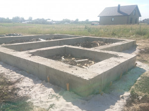 Фундамент под кирпичный дом, с. Косыревка, Липецкий район