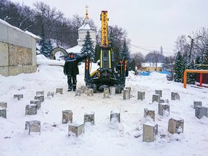 Фундамент для звонницы г. Липецк, Старо-Успенская церковь