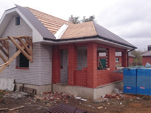 Фундамент с ростверком для дома из кирпича в Липецке