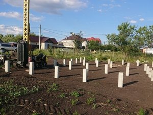 Фундамент для кирпичного дома в селе Елецкое