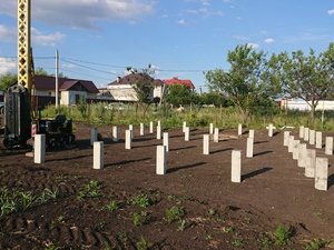 Фундамент для быстровозводимых сооружений в поселке Аэропорт-2