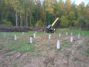 Фундамент для каркасного дома в дачном поселке "Филиппины"