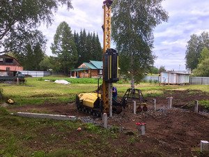 Фундамент для дома из бруса в поселке Аэропорт