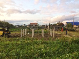 Фундамент для бани из бруса в Томске