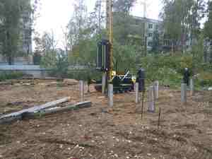 Фундамент для деревянного каркасного дома в поселке Ильинский