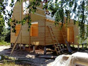 Фундамент для дома из бруса в Кривце