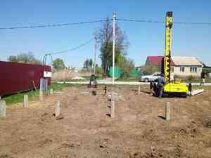 Фундамент для кирпичного дома в Лебедяни