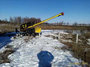 Свайный жб фундамент в д. Васильевка, Лебедянский район, Липецкой области