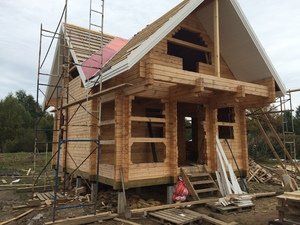 Фундамент для бани из бруса в Нове